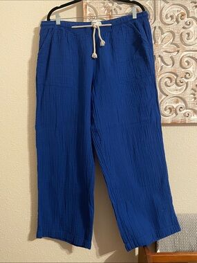 Sonoma Royal Blue Drawstring Pants